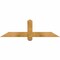 Ekena Millwork Eugene Rough Sawn Timber Gable Bracket, Western Red Cedar, 48"W x 14"H x 2"D x 4"F, 7/12 Pitch GBW048X14X0204EUG00RWR - alternate 1